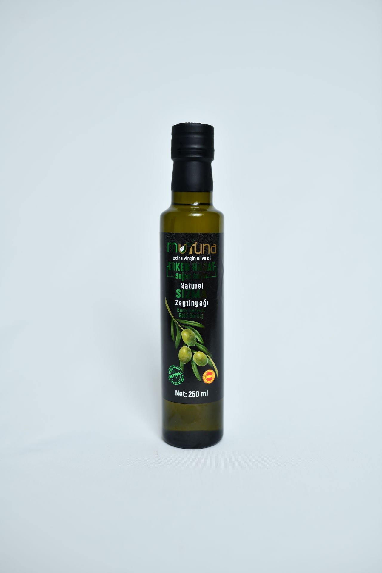 Mutuna Erken Hasat Soğuk Sıkım Zeytinyağı 250 ml