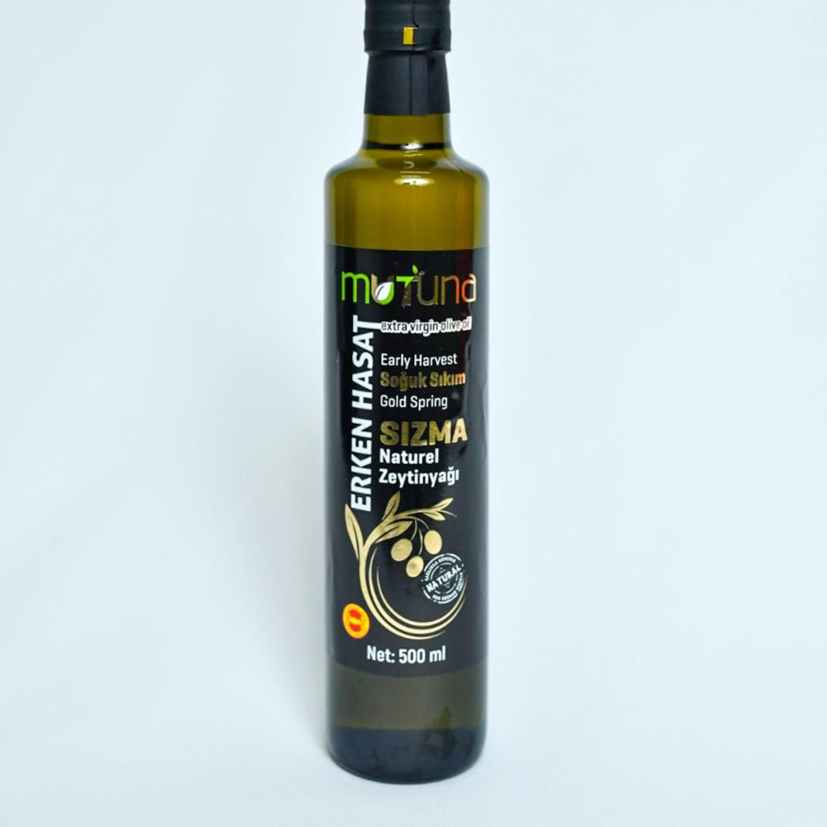 Mutuna Erken Hasat Soğuk Sıkım Zeytinyağı 500 Ml